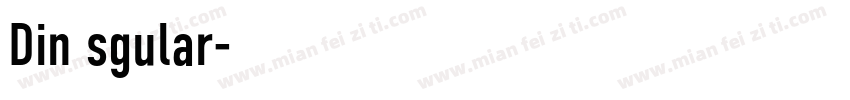 Din sgular字体转换